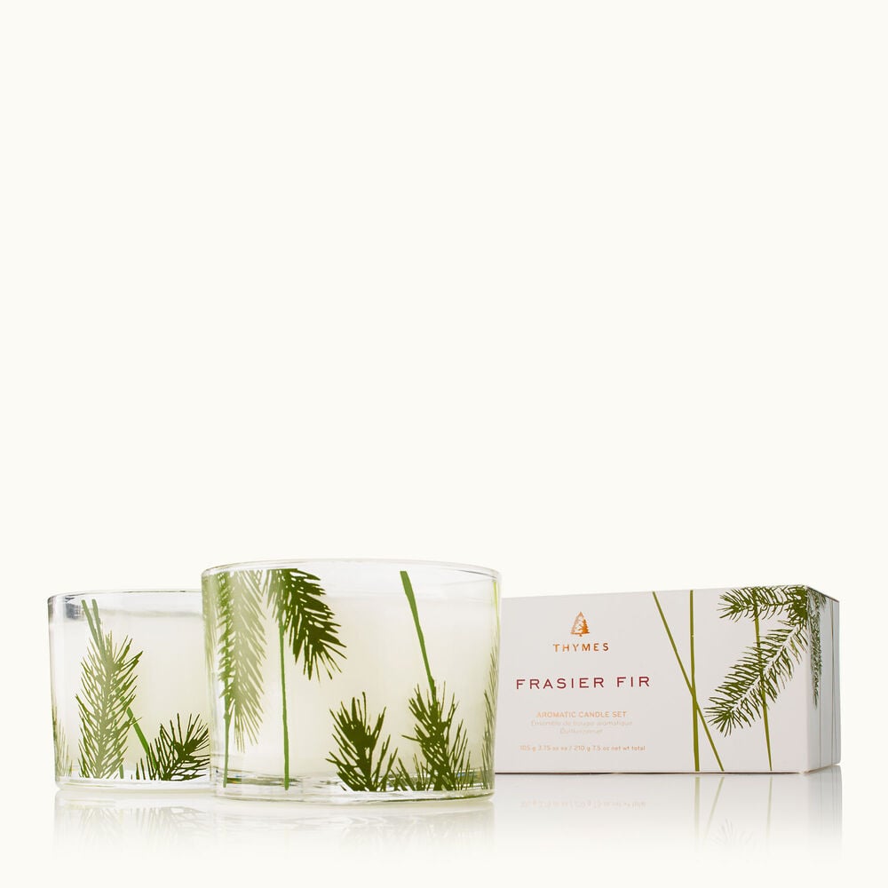 Thymes Frasier Fir Pine Needle Candle Set are Christmas Candles image number 0